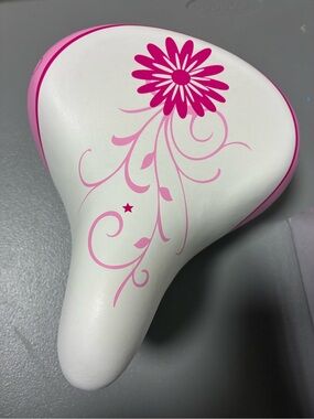 AVASTA Kids Bicycle Seat for Girls Pink and White